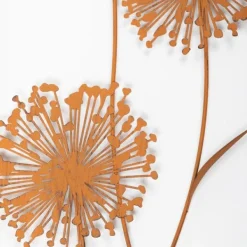 National Trust Alliums in Frame, Rust Wall Art Hot