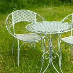 National Trust Aquit Mesh 3 Piece Bistro Set, Sage Hot