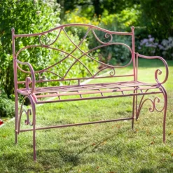 National Trust Ascalon Folding Bench, Rose Fashion