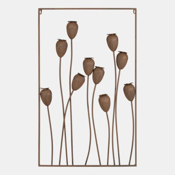 National Trust Ascalon Poppy Head Wall Art New