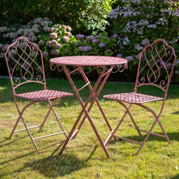 National Trust Avalon Bistro Set, Rose Discount