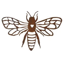 National Trust Bee Wall Plaque, Rusty Metal Online