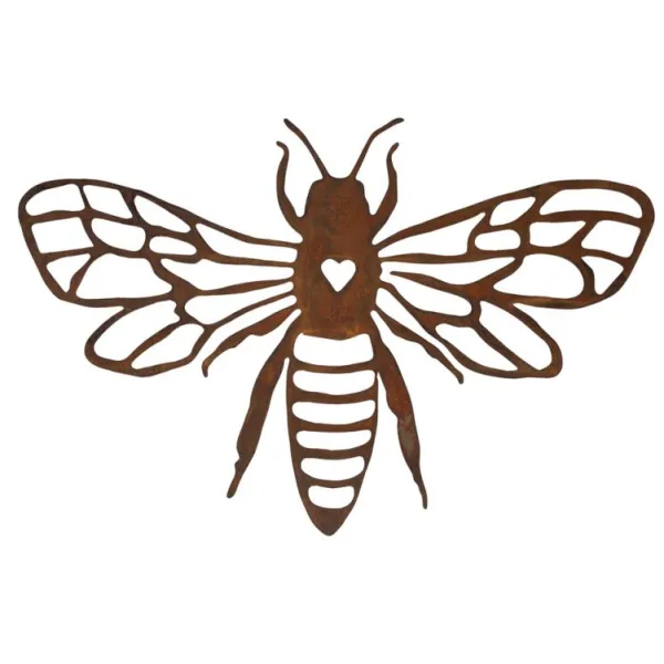 National Trust Bee Wall Plaque, Rusty Metal Online
