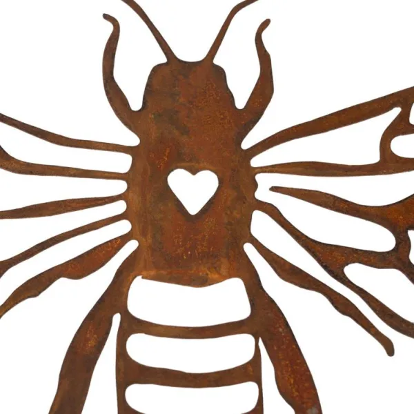 National Trust Bee Wall Plaque, Rusty Metal Online