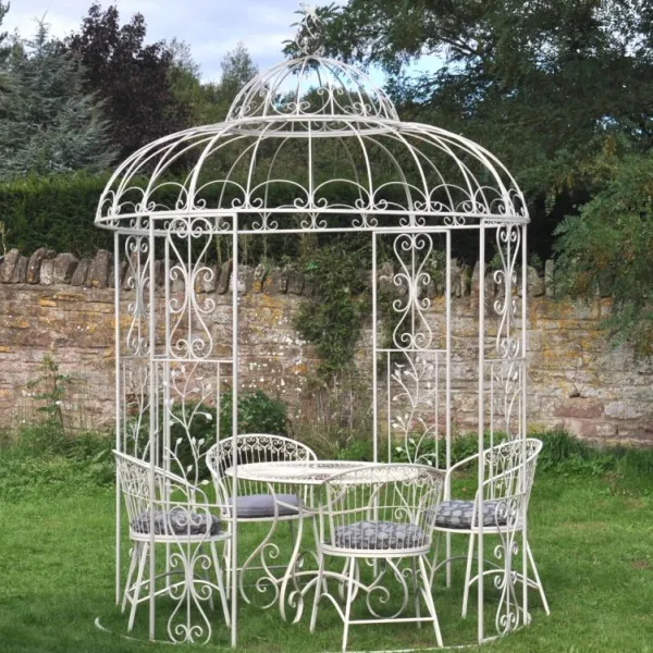 National Trust Birds Garden Gazebo, Cream Discount