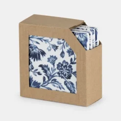 National Trust Blue Floral Coasters, Set of 4 Sale