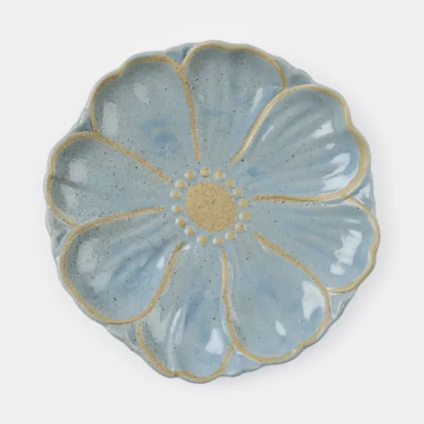 National Trust Blue Flower Stoneware Plate Hot