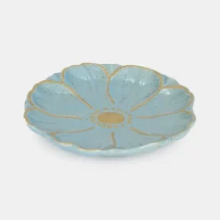 National Trust Blue Flower Stoneware Plate Hot