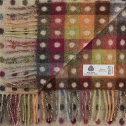 National Trust Bronte by Moon Beige Polka Merino Throw Fashion