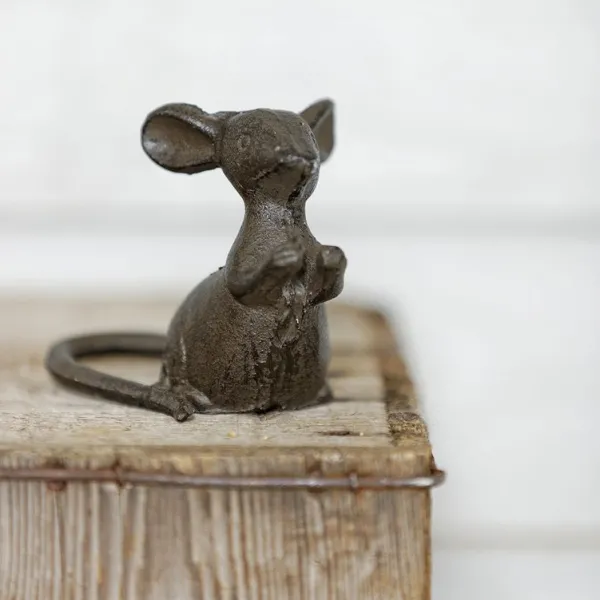 National Trust Cast Iron Mouse Sculpture Hot
