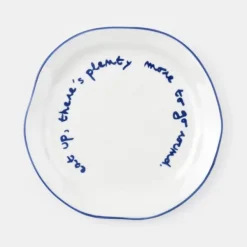 National Trust Ceramic 'Eat Up' Quote Plate Clearance