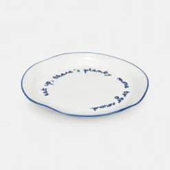 National Trust Ceramic 'Eat Up' Quote Plate Clearance