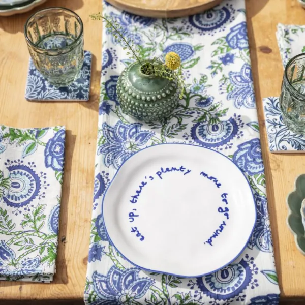 National Trust Ceramic 'Eat Up' Quote Plate Clearance