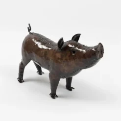 National Trust Chi Africa Pig Recycled Metal Sculpture Best