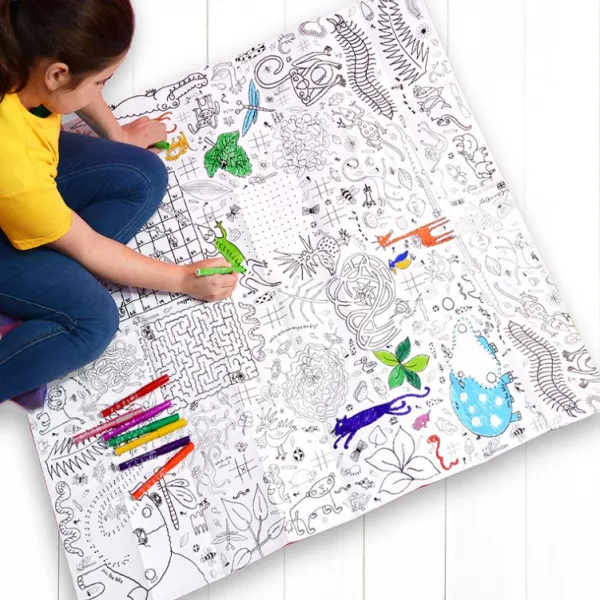 National Trust Colour-in Puzzle-Time Giant Poster Clearance