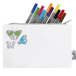 National Trust Eat, Sleep, Doodle Butterfly Pencil Case Fashion