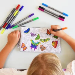 National Trust Eat, Sleep, Doodle Butterfly Pencil Case Fashion