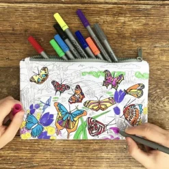 National Trust Eat, Sleep, Doodle Butterfly Pencil Case Fashion
