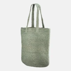 National Trust Ellya Sage Green Natural Jute Tote Bag Clearance