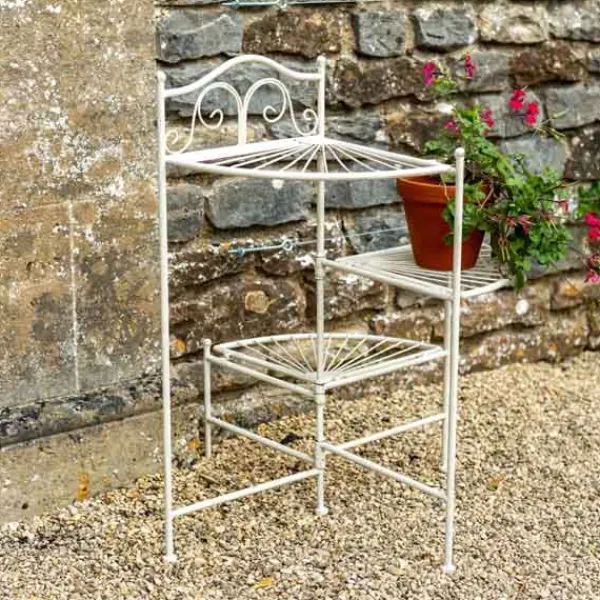 National Trust Etagere Garden Shelves, Cream Hot