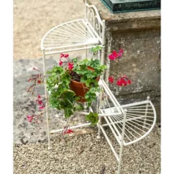 National Trust Etagere Garden Shelves, Cream Hot