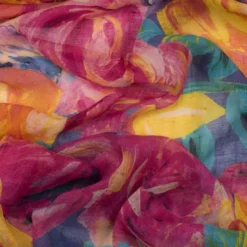 National Trust Floral Sunset Linen Scarf Outlet