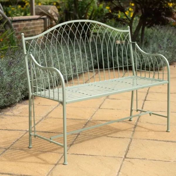 National Trust Hampton Bench, Sage Green Hot