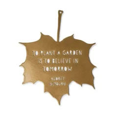National Trust Hanging Metal Maple leaf, Audrey Hepburn Hot