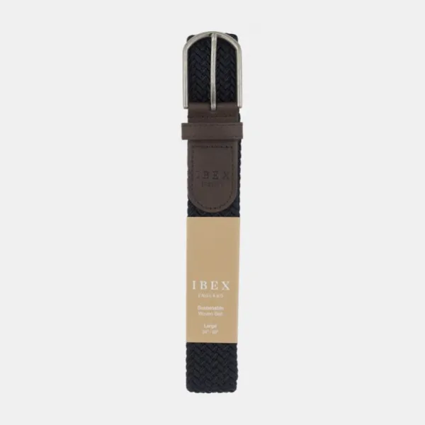 National Trust Ibex England Repreve Stretch Navy Belt New