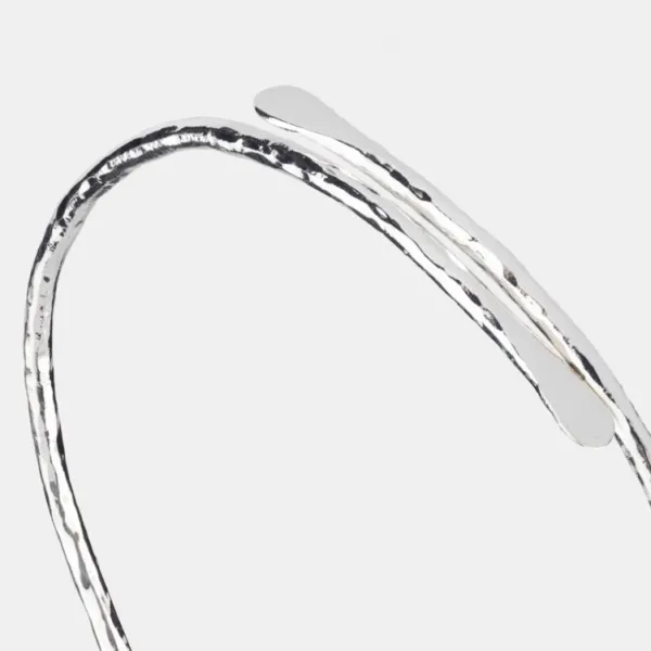 National Trust Just Trade Silver Plated Green and Rose Bead Bangle Discount