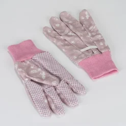 National Trust Ladies Cotton Meadow Garden Gloves, Triple Pack Hot