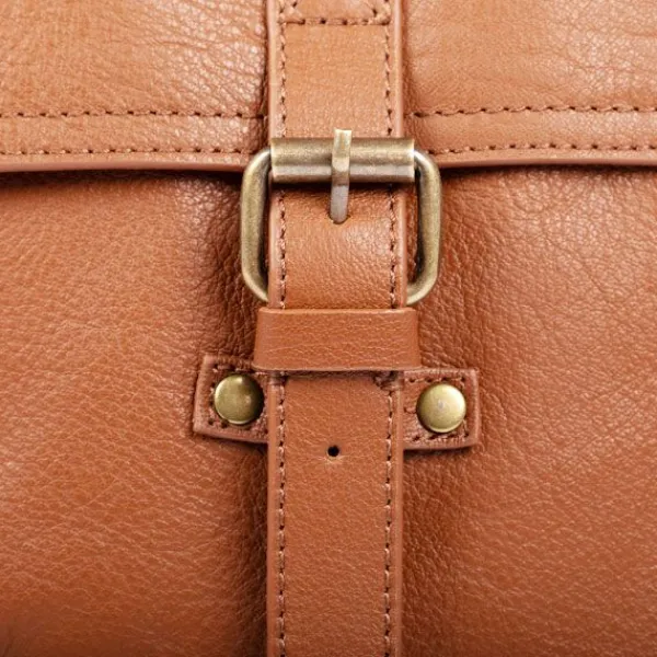 National Trust Leather Cross Body Bag, Brown Hot