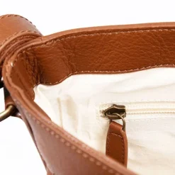 National Trust Leather Cross Body Bag, Brown Hot