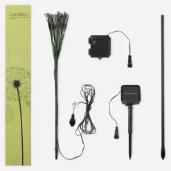 National Trust LED Solar Dandelion Outdoor Light 35cm, Green Outlet