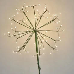 National Trust LED Solar Dandelion Outdoor Light 35cm, Green Outlet