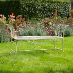National Trust Long Seat Bench, Cream New