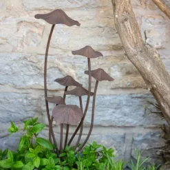 National Trust Mushrooms Plant Stake Sculpture Hot
