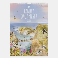 National Trust A3 Family Organiser Calendar 2026 Fashion