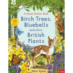 National Trust Birch Trees, Bluebells and Other British Plants Nature Sticker Book Best