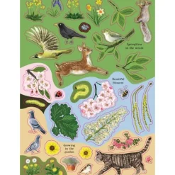 National Trust Birch Trees, Bluebells and Other British Plants Nature Sticker Book Best