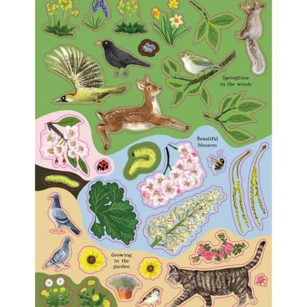 National Trust Birch Trees, Bluebells and Other British Plants Nature Sticker Book Best