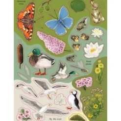National Trust Birch Trees, Bluebells and Other British Plants Nature Sticker Book Best