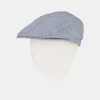 National Trust Blue Linen Flat Cap Best