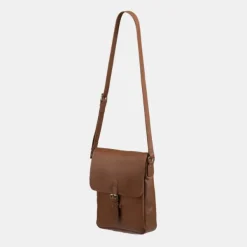 National Trust Brown Leather Cross Body Bag with Buckle Fashion