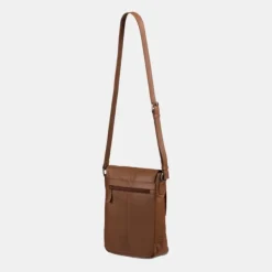 National Trust Brown Leather Cross Body Bag with Buckle Fashion