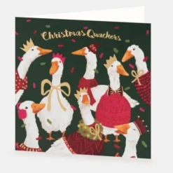 National Trust Christmas Quackers Christmas Card Box of 10 Fashion