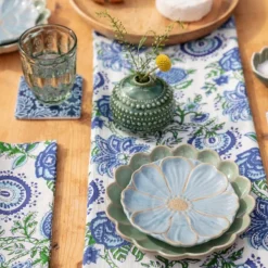 National Trust Cloth Napkins Block Print, Set of 4 Fashion