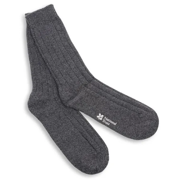 National Trust Day Tripper Socks, Charcoal Online