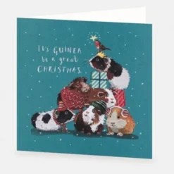 National Trust Festive Guinea Pigs Christmas Cards Box of 10 Sale