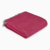 National Trust Fishbone Throw, Fuchsia Online